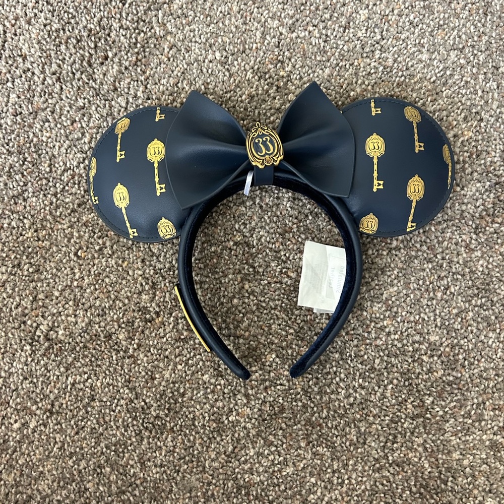 NWOT Loungefly Club 33 Ears - Disney Blue and Gold Minnie Mouse Ear Headband